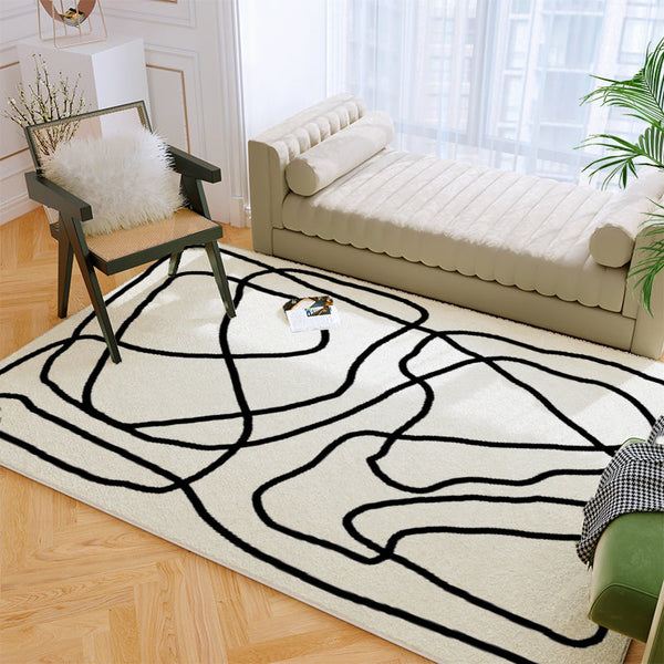 Vloerkleed – Handgedrukt, niet-slip, huisdiervriendelijk | Synthetisch materiaal, binnen gebruik