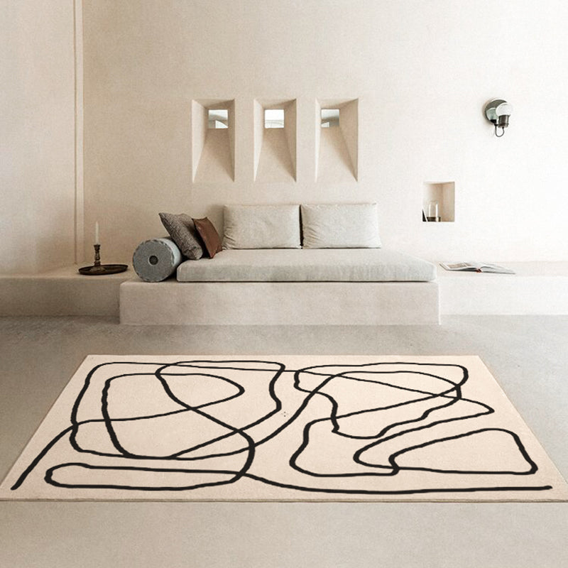Vloerkleed – Handgedrukt, niet-slip, huisdiervriendelijk | Synthetisch materiaal, binnen gebruik