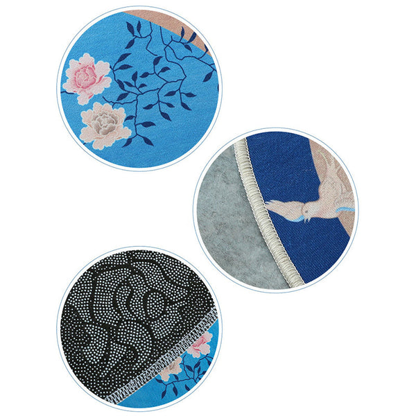 Kleed – Vintage design – Katoenen blend, niet-slip achterzijde, kleurbestendig, binnendeken voor slaapkamer