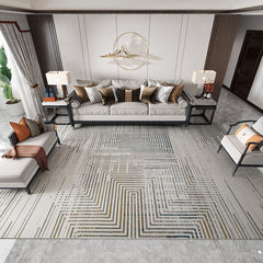 Parlor Tapijt – Modern Patroon | Antislip Achterkant, Katoenmix, Eenvoudige Verzorging