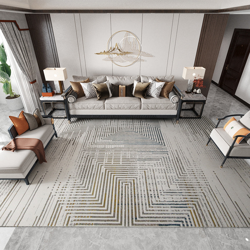 Parlor Tapijt – Modern Patroon | Antislip Achterkant, Katoenmix, Eenvoudige Verzorging