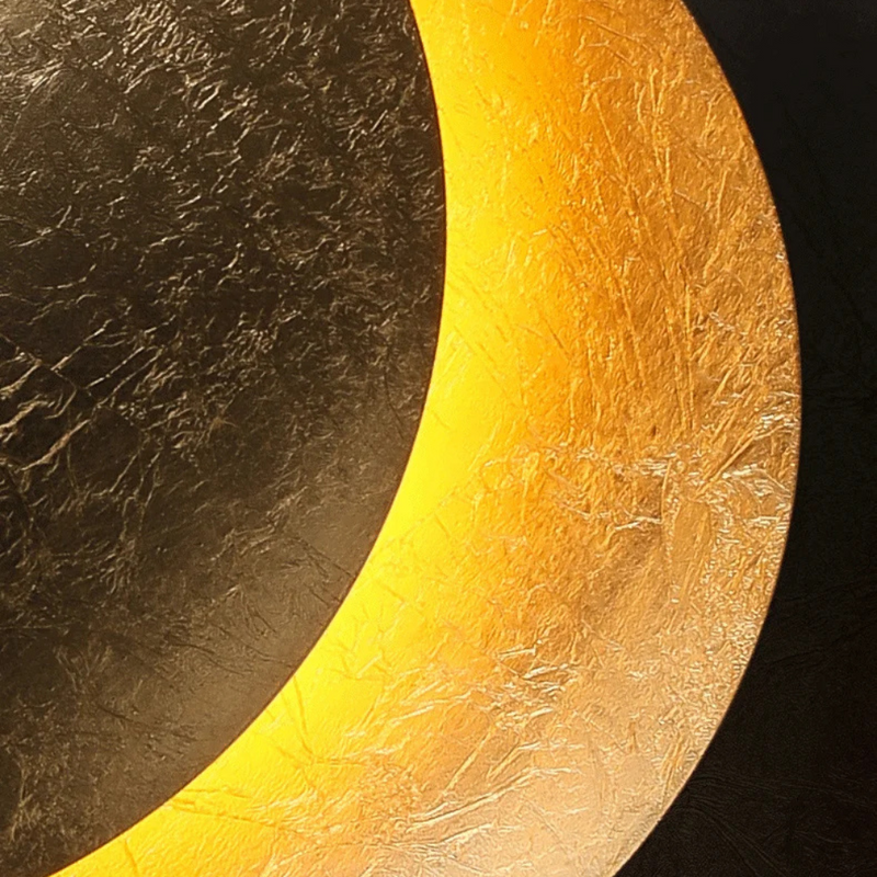 Wandlamp – Elegante Maan-gouden Ontwerp – Creëert Gezellige Sferen