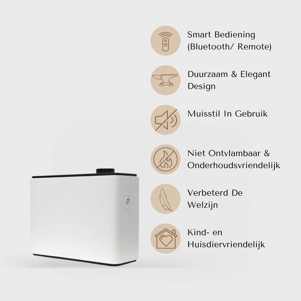 Evolve CA500B Smart – Aroma Diffuser voor 500 m²  – App & Bluetooth Control