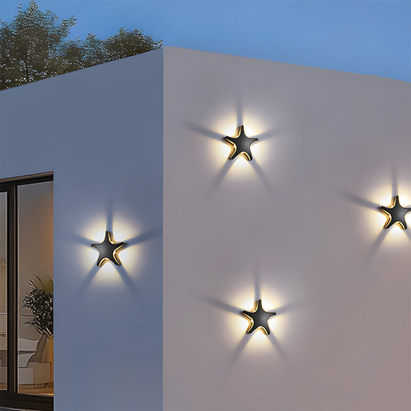 Wandlamp LED – Stervormig ontwerp – Creatieve buitenverlichting voor stijlvolle ambiance