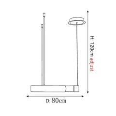 Hanglamp – Cirkelvormig ontwerp – Geschikt voor binnengebruik, energiezuinig
