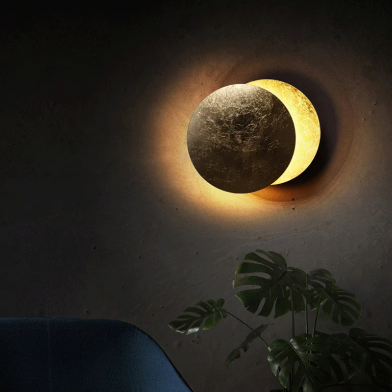 Wandlamp – Elegante Maan-gouden Ontwerp – Creëert Gezellige Sferen