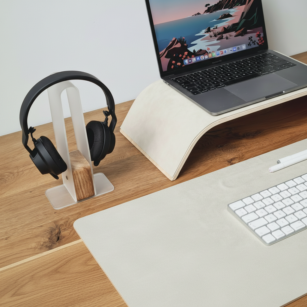 Grote Mousepad – Waterdicht | Antislip PU Suede Desk Mat voor Computer en Gaming - POUEV