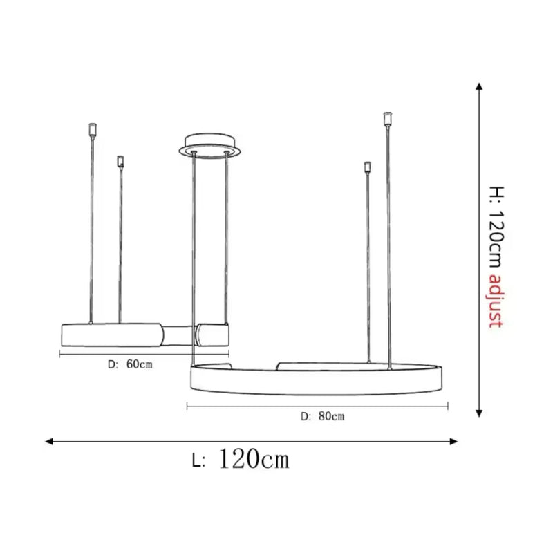 Hanglamp – Cirkelvormig ontwerp – Geschikt voor binnengebruik, energiezuinig