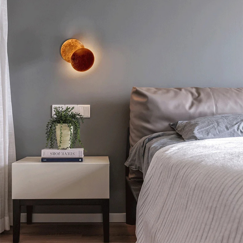 Wandlamp – Elegante Maan-gouden Ontwerp – Creëert Gezellige Sferen