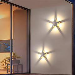 Wandlamp LED – Stervormig ontwerp – Creatieve buitenverlichting voor stijlvolle ambiance