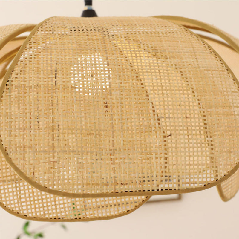 Rattan Hanglamp – Bloemvormig ontwerp – Geschikt voor binnengebruik, duurzaam materiaal