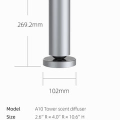 Tall Floor Aroma Diffuser M-090L | 120ml | Bluetooth & Remote Control