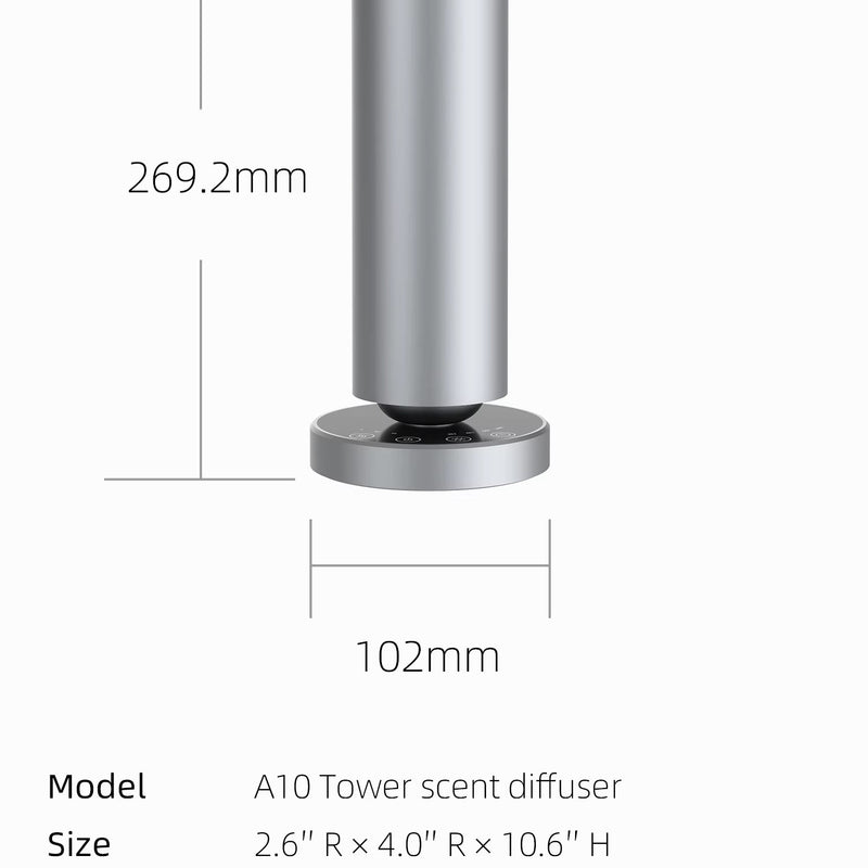 Tall Floor Aroma Diffuser M-090L | 120ml | Bluetooth & Remote Control