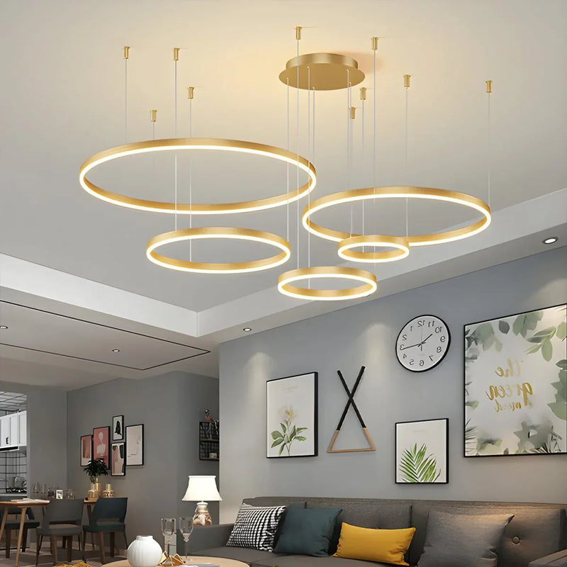 Gelaagde Ringvorm Hanglamp – Modern ontwerp – Geschikt voor diverse interieurstijlen
