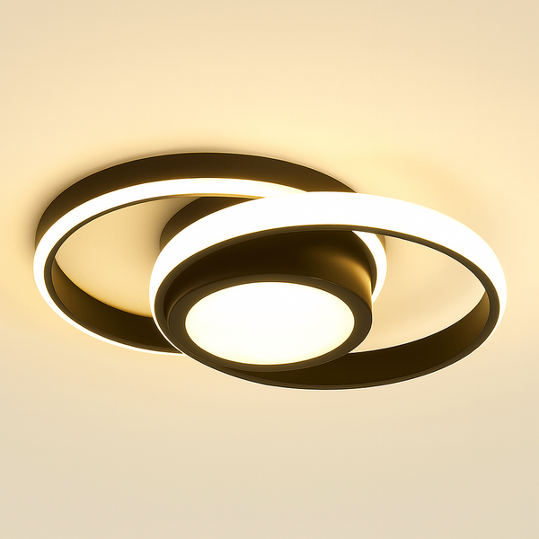 Plafondlamp – Dubbele LED-ring – Minimalistisch ontwerp, moderne verlichtingsoplossing