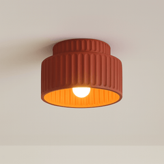 Plafondlamp – Geribbeld ontwerp – Kunsthars, tijdloze elegantie voor elke ruimte