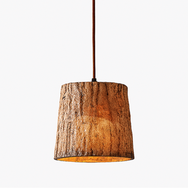 Hanglamp – Rustieke stijl – Houten blok, natuurlijk houtontwerp