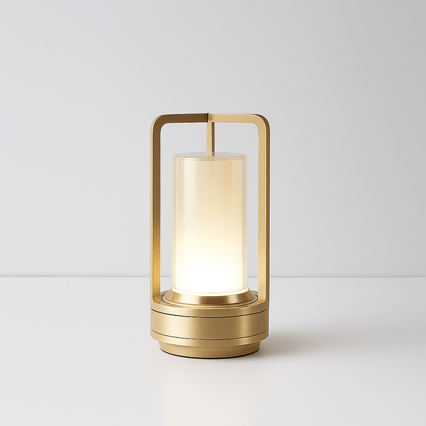 Tafellamp | Stijlvolle lantaarn | Metaal en glas, ideaal voor binnen- en buitendecoratie