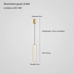 Hanglamp – Moderne uitstraling – Geschikt voor diverse interieurstijlen | E27 fitting, energiezuinig