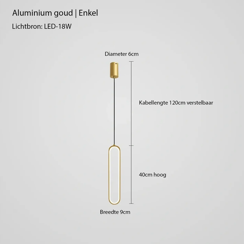 Hanglamp – Moderne uitstraling – Geschikt voor diverse interieurstijlen | E27 fitting, energiezuinig