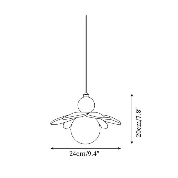 Hanglamp – Bloemenmotief – Geschikt voor binnengebruik, energiezuinig ontwerp