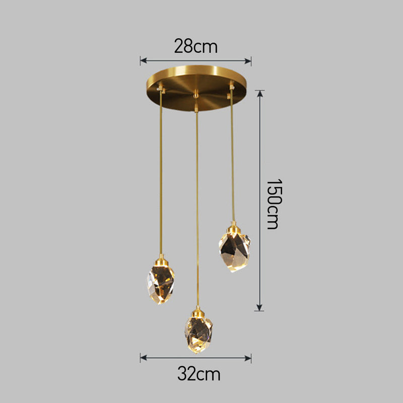 Hanglamp – Modern ontwerp – Gouden accenten, geschikt voor diverse interieurstijlen