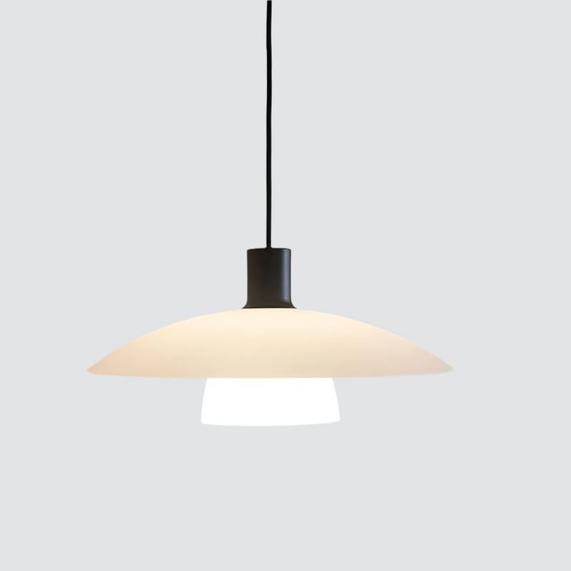 Hanglamp – Elegant minimalistisch design – Witte glazen constructie