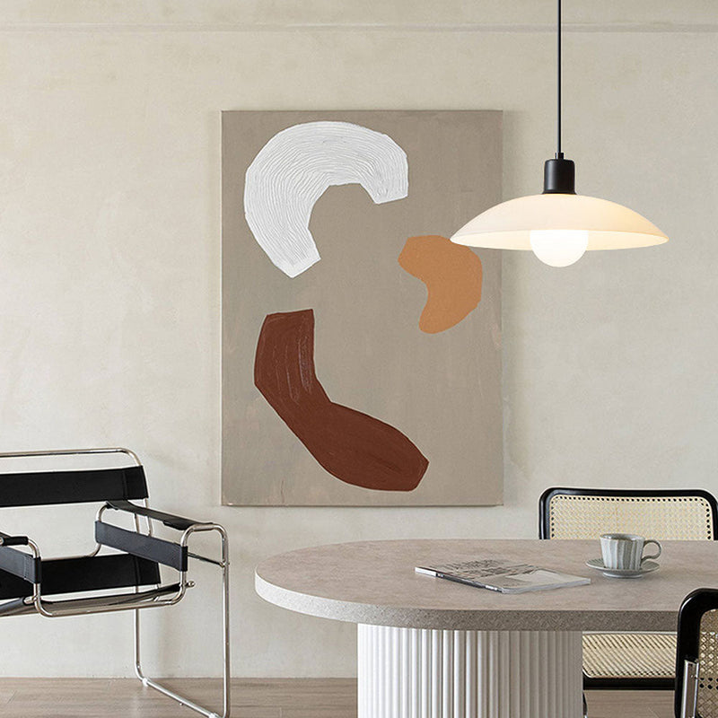 Hanglamp – Elegant minimalistisch design – Witte glazen constructie