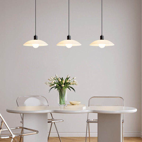 Hanglamp – Elegant minimalistisch design – Witte glazen constructie