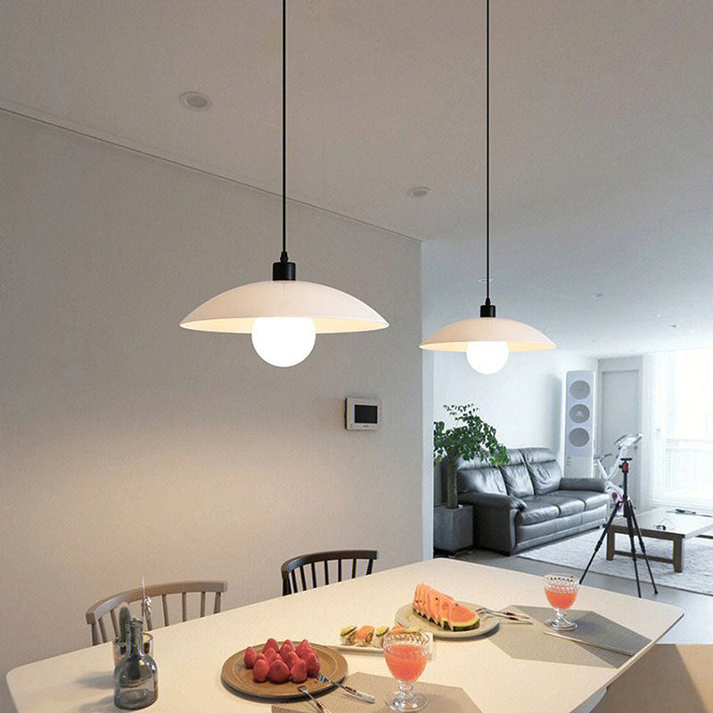 Hanglamp – Elegant minimalistisch design – Witte glazen constructie