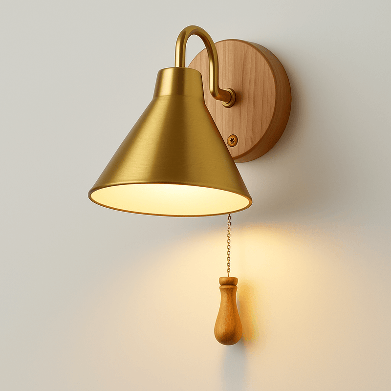 Wandlamp – Elegante ontwerp met verstelbare arm – Inclusief trekkoord bediening