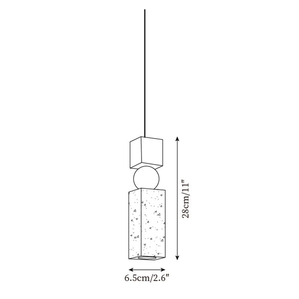 Hanglamp – Modern design – Travertijn materiaal, geschikt voor diverse interieurstijlen