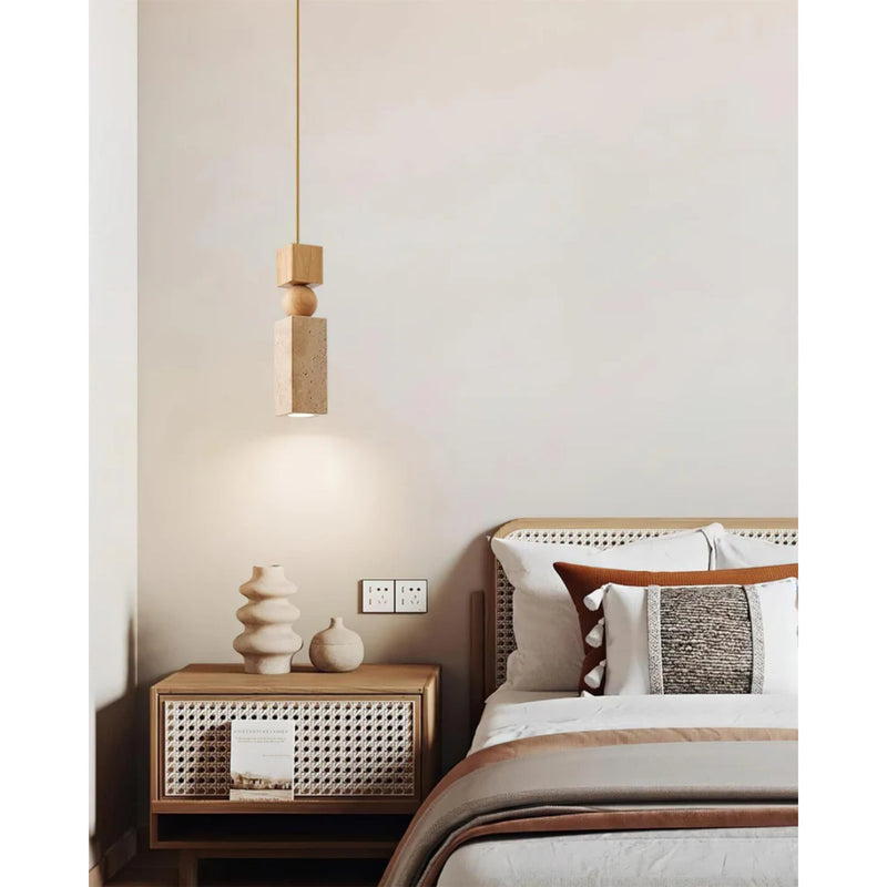 Hanglamp – Modern design – Travertijn materiaal, geschikt voor diverse interieurstijlen