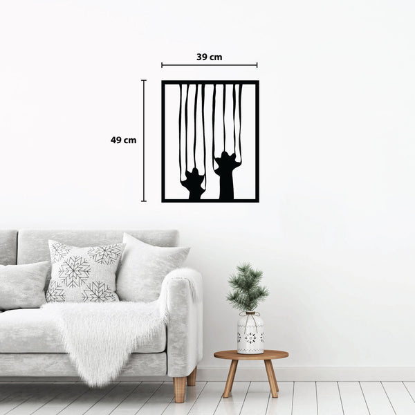 Metalen wanddecoratie – Unieke Wandversiering – Duurzaam Materiaal, Moderne Stijl