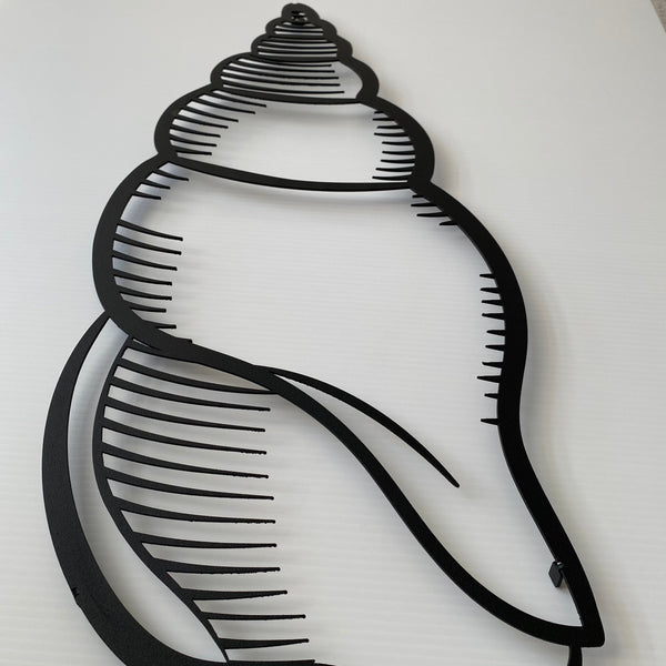 Metalen wanddecoratie | Schelpvorm | Duurzaam en stijlvol interieuraccessoire