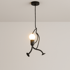 Hanglamp | Retro-stijl | IJzer met decoratieve bevestiging