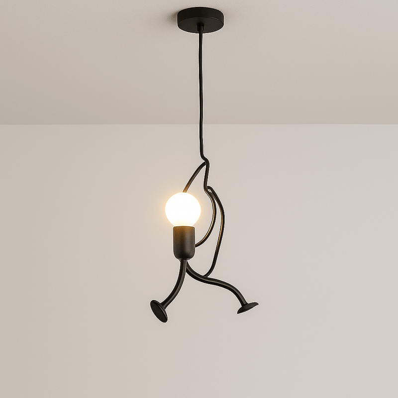 Hanglamp | Retro-stijl | IJzer met decoratieve bevestiging
