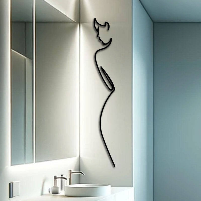 Metalen wanddecoratie – Minimalistisch Design – Duurzaam Materiaal