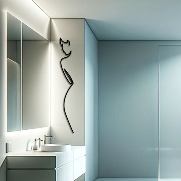 Metalen wanddecoratie – Minimalistisch Design – Duurzaam Materiaal