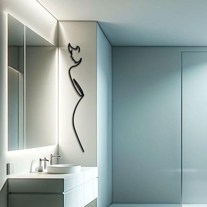 Metalen wanddecoratie – Minimalistisch Design – Duurzaam Materiaal