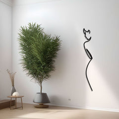 Metalen wanddecoratie – Minimalistisch Design – Duurzaam Materiaal