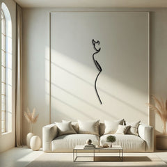 Metalen wanddecoratie – Minimalistisch Design – Duurzaam Materiaal