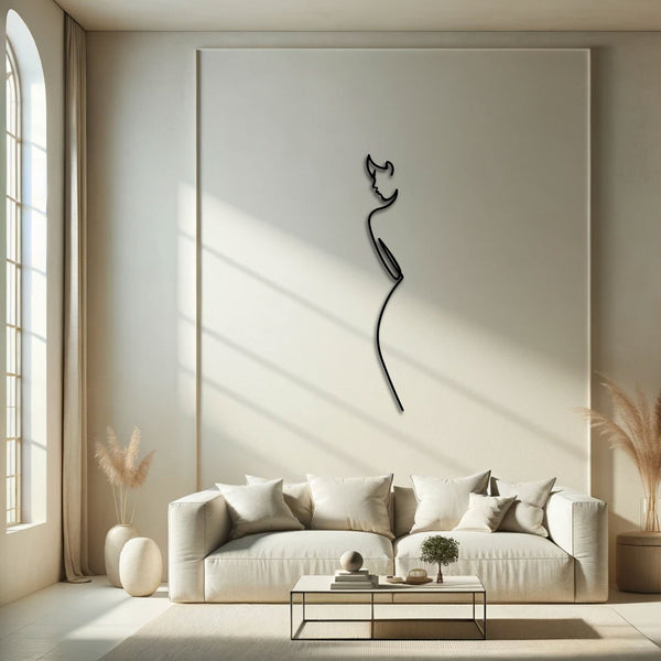 Metalen wanddecoratie – Minimalistisch Design – Duurzaam Materiaal