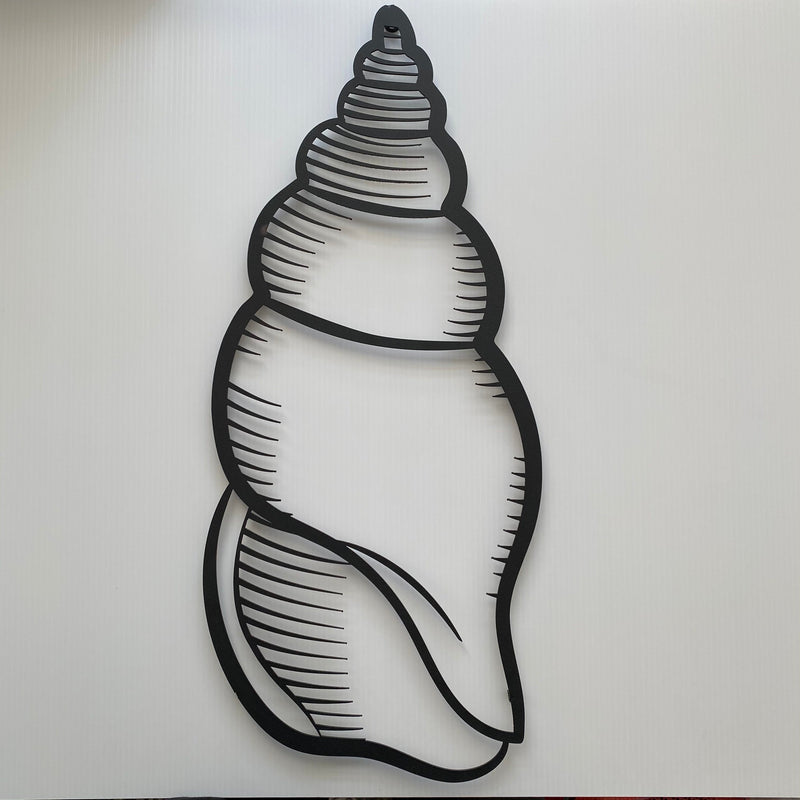 Metalen wanddecoratie | Schelpvorm | Duurzaam en stijlvol interieuraccessoire