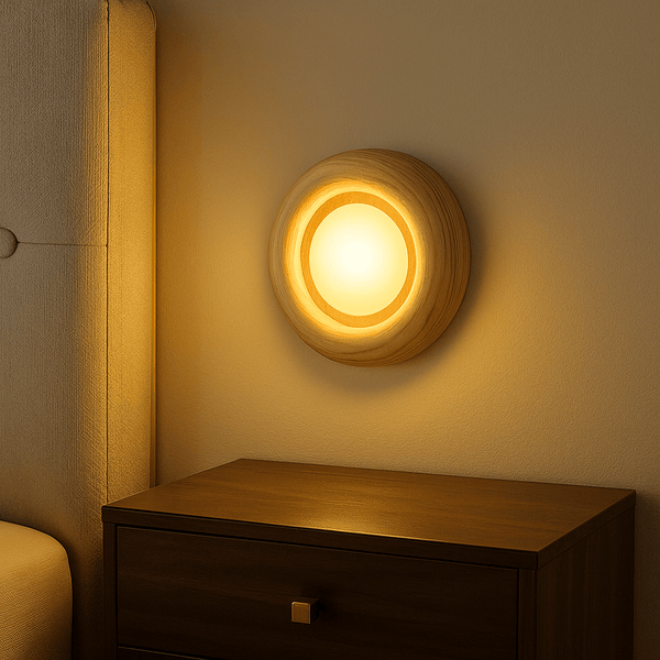 Wandlamp – Minimalistisch ontwerp – Houten constructie voor gezellige ruimtes