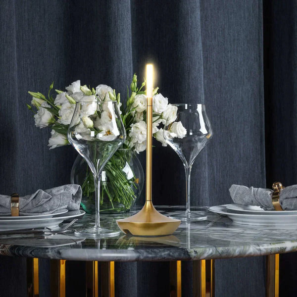 Tafellamp – Elegante uitstraling – Metaal en glas, voor een chique ambiance