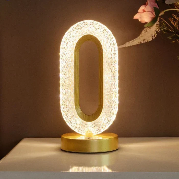 Tafellamp – Touchbediening – Gouden afwerking, modern design