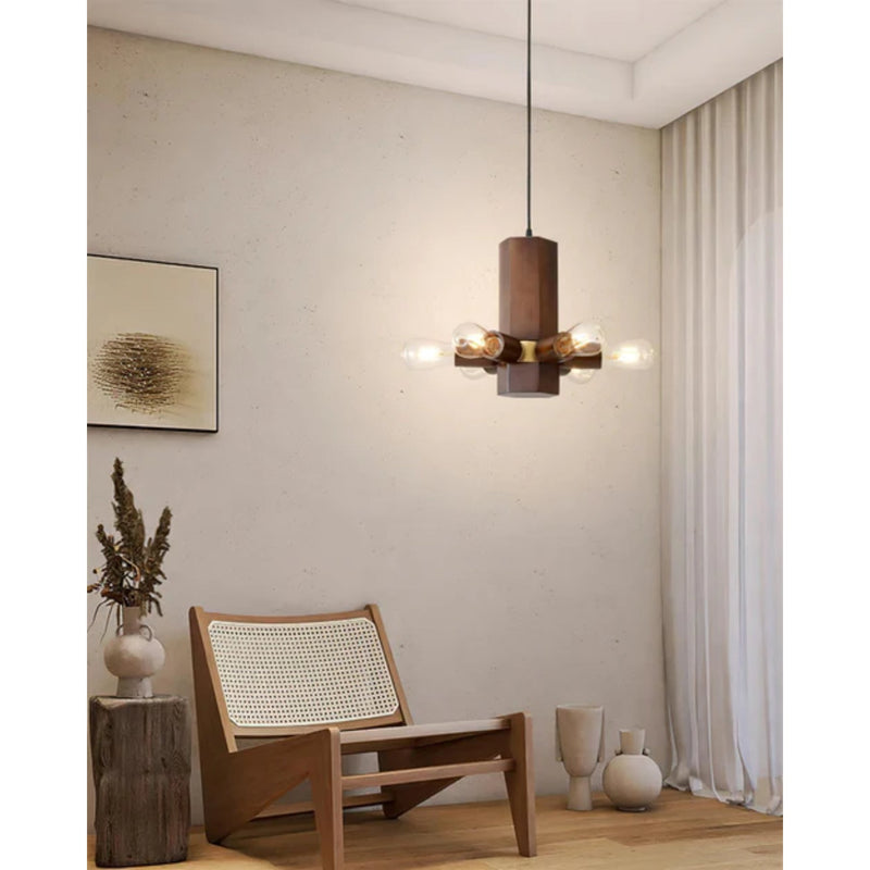 Houten hanglamp – Modern design – Geschikt voor diverse interieurstijlen