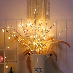 1 PC White Birch Branch LED Light | Battery Operated Festive Lights - POUEV