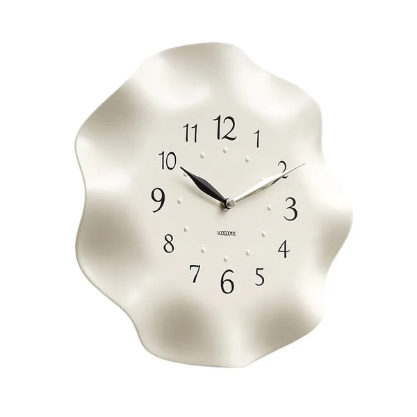 Modern Minimalist White Wall Clock | Elegant Home & Living Room Décor